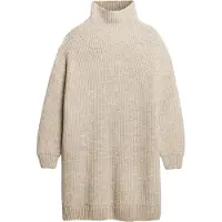 Superdry Chunky Rib Lang Ermet Midi-kjole