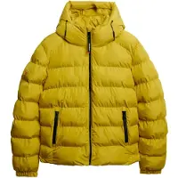Superdry for man. M5011905A Hooded Sports Quilted Jacket yellow (L), Casual, Polyester