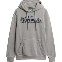 Superdry for man. M2014379A Outdoor Scene Relaxed Hood grey (XL), Casual, Sustainable, Recycled Cotton