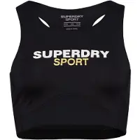 Superdry for woman. WS311591A Core Active bra black (S), Sport, Multisport, Recycled Polister, Sustainable