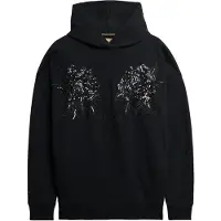 Superdry for woman. W2012463A Sweatshirt Tattoo Embellish Oversize black (XL), Casual, Cotton