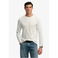 Superdry Classic Cotton Linen Langarmet T-skjorte