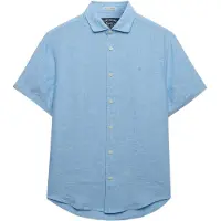 Superdry Riviera Linen Kortarmet Skjorte