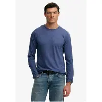 Superdry Classic Cotton Linen Langarmet T-skjorte