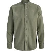 Jack & Jones Breeze Band Linen Blend Skjorte Med Lange Ermer