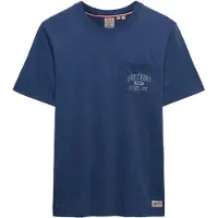 Superdry for man. M1012368A Vintage Pocket T-shirt navy (M), Casual, Cotton, Short sleeve