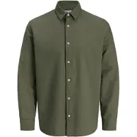 Jack & Jones Breeze Linen Blend Skjorte Med Lange Ermer