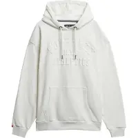 Superdry for man. M2014391A Sweatshirt Athletic Emboss Oversized Hood white (XL), Casual, Cotton