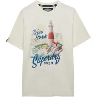 Superdry for man. M1012355A Matitime Loose T-shirt white (S), Casual, Cotton, Short sleeve