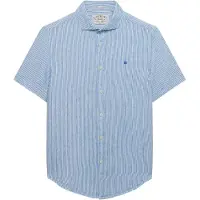 Superdry Riviera Linen Kortarmet Skjorte
