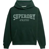 Superdry for woman. W2012430A Athletic Essentials Relaxed green sweatshirt (M), Casual, Cotton