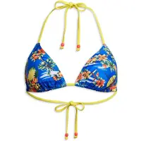 Superdry for woman. W3010397A Triangle bikini top with blue straps (L), Beachwear, Recycled Polister, Sustainable