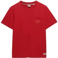 Superdry for man. M1012368A Vintage Prep T-shirt red (M), Casual, Cotton, Short sleeve