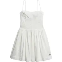 Superdry for woman. W8012023A Broderie Cami Mini Dress white (XL), Casual, Cotton, Sleeveless / Straps