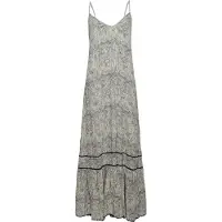 Superdry for woman. W8011294A Long blue strapless dress (S), Casual, Viscose, Sleeveless / Straps