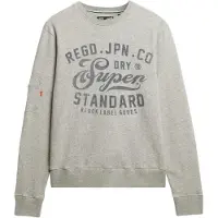 Superdry for man. M2014298A Industrial Relaxed grey sweatshirt (XXL), Casual, Cotton