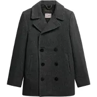 Superdry Merchant Wool Blend Pea Frakk