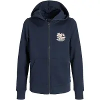 Jack & Jones Logohood 2col Genser Med Hel Glidelås