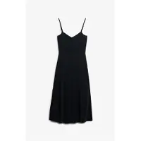 Superdry for woman. W8011419A Black open back knit dress (M), Casual, Viscose, Modal, Sleeveless / Straps