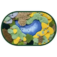 Melitt Bathroom Carpet, Quick-Drying Non-Slip Bathroom Mat, Printed Fiber Carpet Door Mat, Bathroom Decoration 60 X 90cm