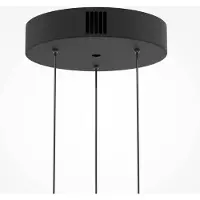 Maytoni LED-hengelampe Bassa, brun, Ø 45 cm, glass, dimbar