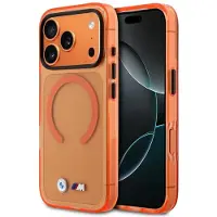 BMW M IML-metalllogoer, MagSafe-etui til iPhone 17 Pro Max – Pro Orange