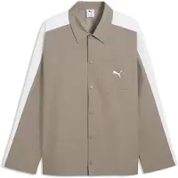 Puma T7 Relaxed Overshirt Men, Men, Mouse Gray, S