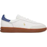 Ralph Lauren for man. 809P13078004 Off-white Bedford Leather Sneakers (46), Flat, Laces, Casual