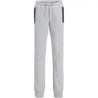 Jack & Jones Joggebukser - Noos - JpsTwill - Light Grey Melange - - 12 år (152) - Joggebukse