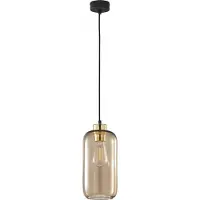 TK Lighting Hengelampe Marco Green, 1 lyskilde, brun