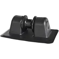Wella PVC Inflatable Boat Anchor Rope Buckle Holder Row Roller Support for Yacht Kayak Black