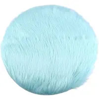 Wella Non-Slip Faux Fur Carpet, Computer Chair Mao Mao Round Carpet, Bedroom Bedside Carpet
