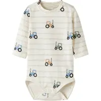 Name it Body I/e - NbmVroels - Antique White/Traktorer - - 56 - Langermet Body