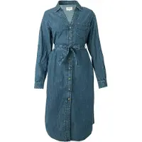 Pepe Jeans for woman. PL95378664C3 Angie Classic blue dress (S), Casual, Cotton, Long sleeve