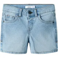 Name it Shorts - Bred - NmfRose - Light Blue Denim - - 4 år (104) - Shorts