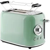 Emerio Brødrister 800W for 2 skiver - Grønn