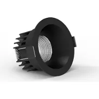 The Light Group SLC LED-downlight OnePro Soft, svart, 4000 K, aluminium