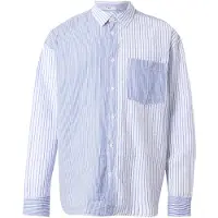 Pepe Jeans for man. PM3091284 Roma blue shirt (M), Casual, Cotton, Long sleeve