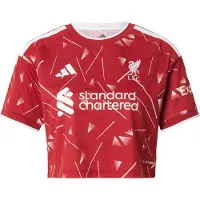 Adidas Liverpool Fc 26/27 Crop Hjem Kvinners T-skjorte Med Korte Ermer