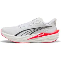 Puma Deviate NITRO 4 Running Shoes Men, Fitness, White/Ultra Red, 40.5
