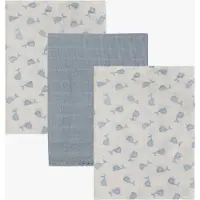 Pippi Stoffklutene - Noos - Muslin - 3-pack - 65x65 cm - Ashley - - OneSize - Gulpeklut