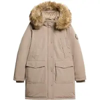 Superdry for woman. W5011786A Everest beige parka (M), Casual, Recycled Polister, Sustainable