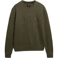 Superdry for man. M2014392A Athletic green jersey (XL), Casual, Cotton