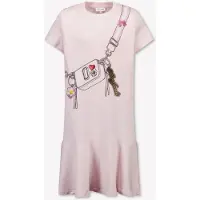 Marc Jacobs for girl. W60711 Pink printed dress (12Y= 150cm), Casual, Cotton, Short sleeve, children's fashion