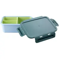 Rice Matboks - m. 3 rom - 1.1 L - Blå - - OneSize - Matboks