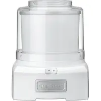 Cuisinart Cool Scoops, Tradisjonell iskremmaskin, 1,4 l, 1 boller, Gjennomsiktig, Hvit, 20 min, Knapper