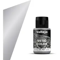 Vallejo 77.701, 32 ml, Aluminium, Metallisk, Metallisk, Flaske