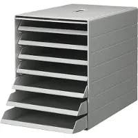 Durable IDEALBOX PLUS - Skuffskap - 7 rom - for C4 (229 x 324 mm) - grå