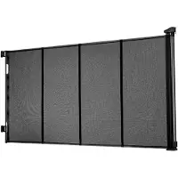 Vevor Uttrekkbar Barnegrind, Forlenges til 4150 mm Ekstra Bred, 990 mm Høy, Med Forsterkede Glassfiberstrimler, Unngår Kryping Gjennom, Nettinggrind For Hundegårder, Døråpninger, Garasjer, Innendørs,