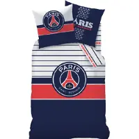 BrandMac PSG sengetøy - 100% bomull - Barnesengsett 140x200 cm - Fotball sengetøy